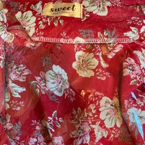 Long sleeve dress floral mermaid design- New